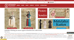 Desktop Screenshot of mittelalterliche-kleidung.com